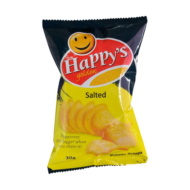Happy'S Salted Crisps Foil 30G